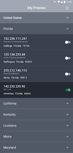 Android application BigMama Proxy screenshort