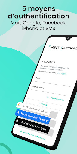 Android application Direct temporaires screenshort
