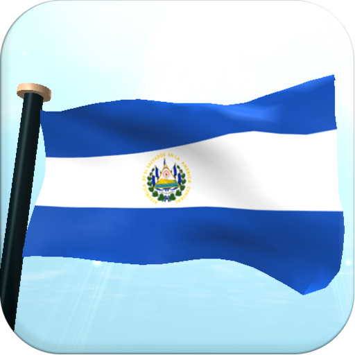 El Salvador Flag 3D Free logo