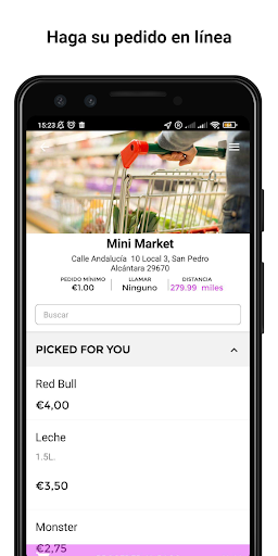Android application Mini Market screenshort