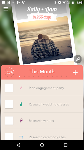 Android application Wedding Planner screenshort