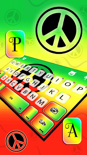 Peace Reggae Keyboard Theme Screen 2