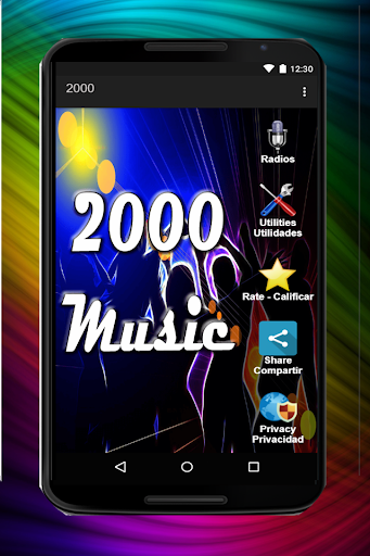 Android application 2000s Music Radios Free. Year screenshort