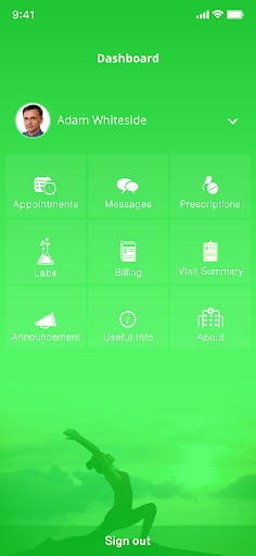 Android application RIH Patient Portal screenshort