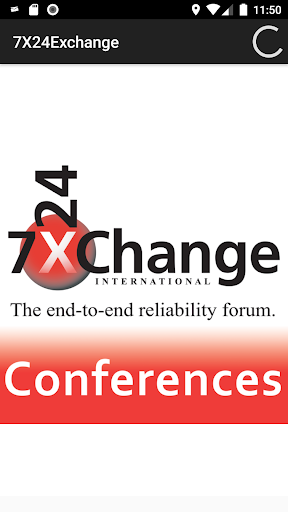 Android application 7x24 Exchange Conferences screenshort