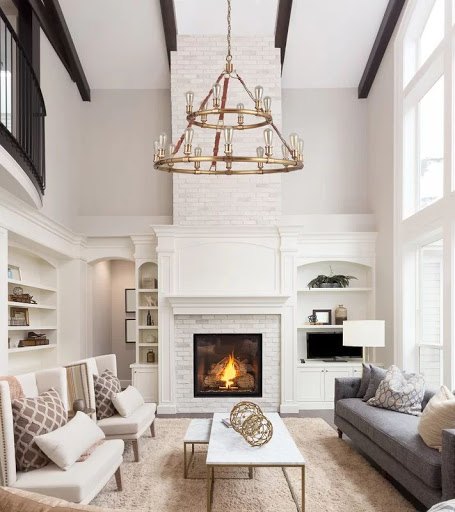 Screenshot of Living Room with Fireplace