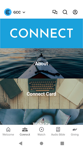 Grinnell Christian Church App Screen 2