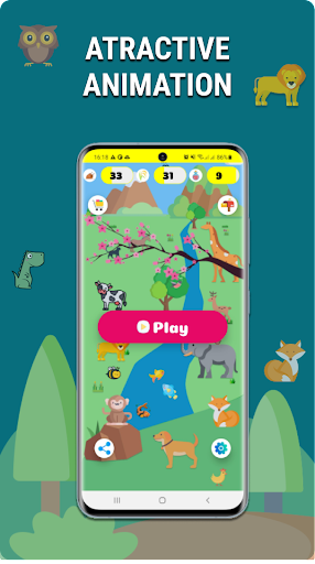 Android application Learn And Grow Animals screenshort