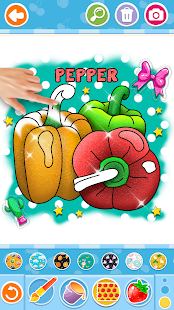 Fruits and Vegetables Coloring Game for Kids 1.1 APK screenshots 8
