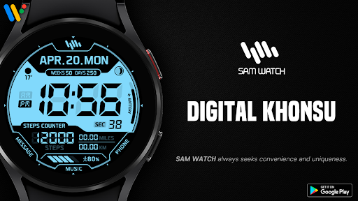 Android application SamWatch Digital Khonsu screenshort