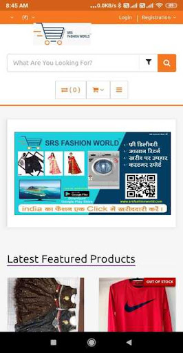Android application SRS Fashion World screenshort