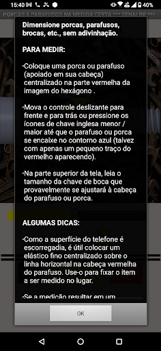 Porcas e parafusos - SENAI BR Screen 3