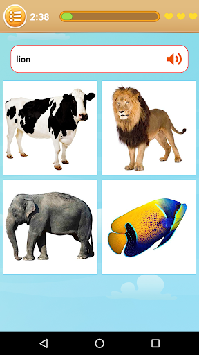 Android application English Learning Games screenshort