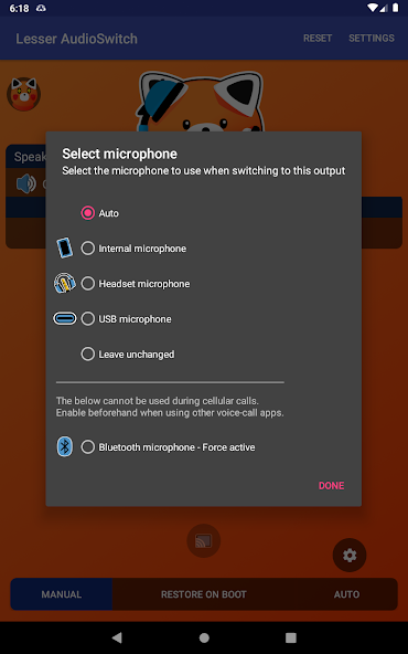 Lesser AudioSwitch MOD APK screenshot