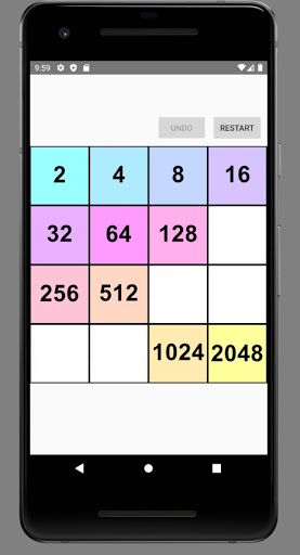 Android application Very Simple 2048 Game screenshort