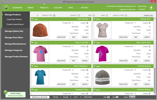 WP EasyCart (Tablet) Screen 2