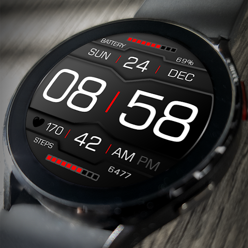 Android application Key118 Digital Watch Face screenshort