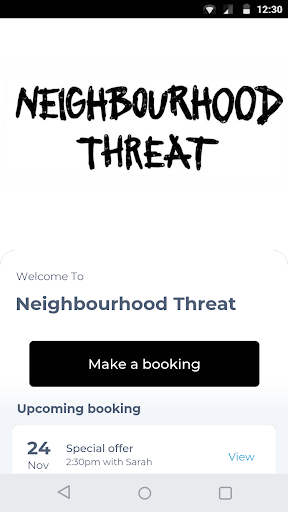 Android application Neighbourhood Threat screenshort