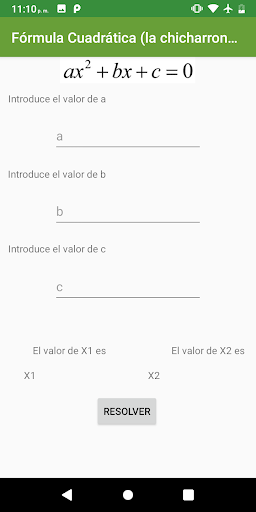 Formula Cuadratica Pro Screen 2