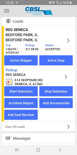 Android application CBSL Driver Mobile screenshort