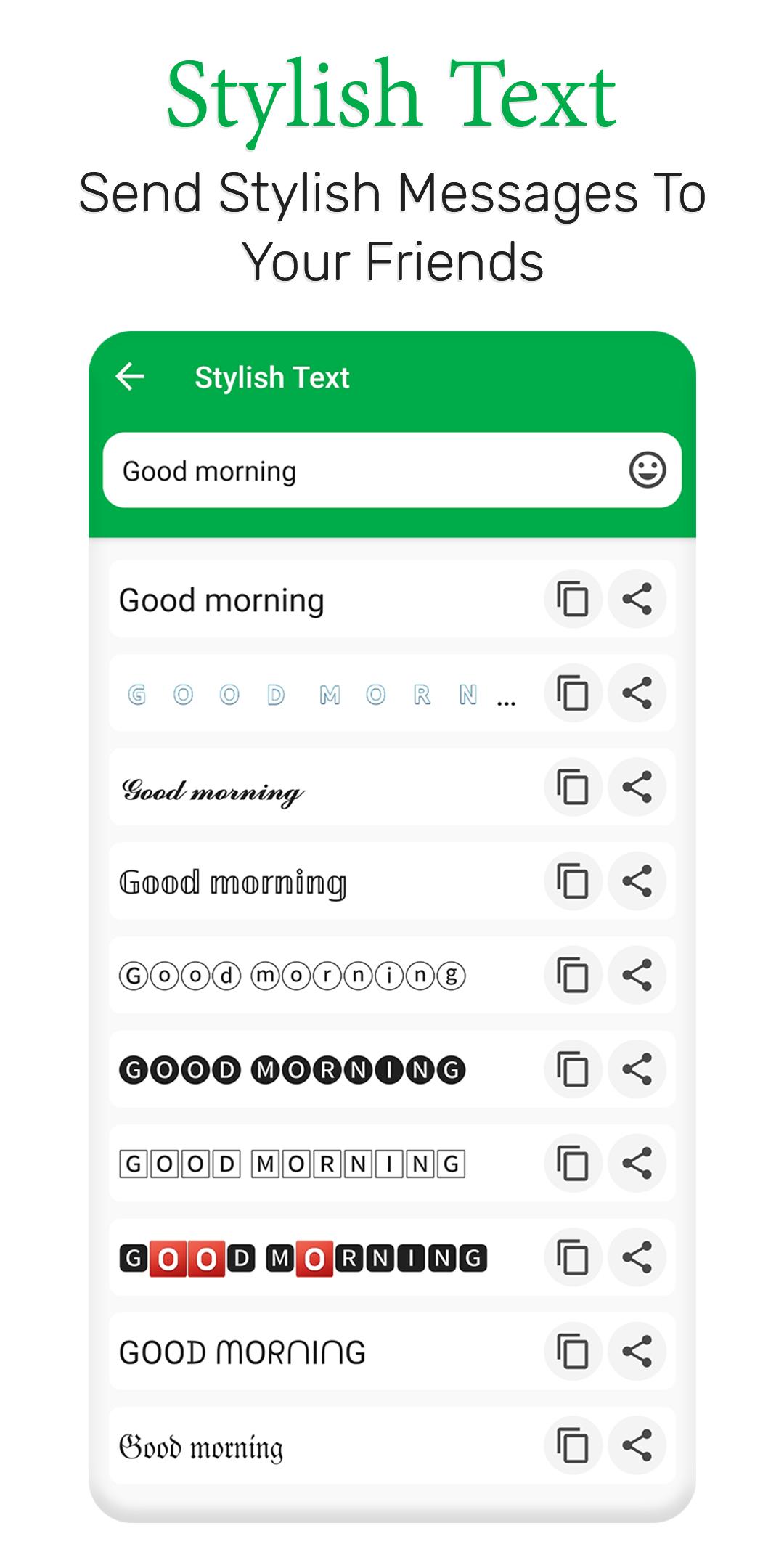 Android application Stylish Fonts & Keyboard screenshort