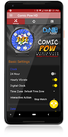 Comic Pow HD Watch Faceのおすすめ画像4