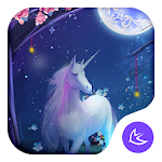 Cover Image of Tải xuống Fantasy Forest Unicorn Moonlight Theme 67.0.1001 APK