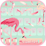 Pink flamingo Keyboard Theme icon