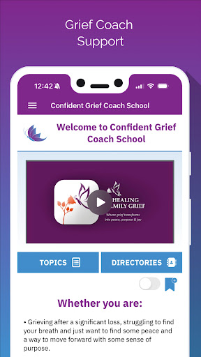 Confident Grief Coach School Screen 2