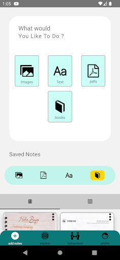 Android application Notedlly screenshort