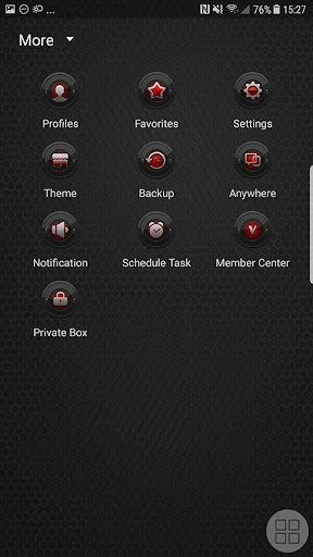 Black texture Next SMS Skin Screen 3