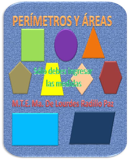 PERÍMETROS Y ÁREAS. CALCULADORA CON FÓRMULAS.