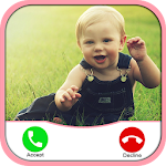 Cover Image of Baixar Cute Baby Fake Call Prank 1.0 APK