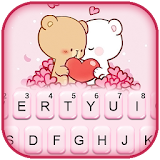 Bear Hearts Lover Keyboard Theme icon