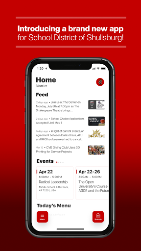Android application Shullsburg School District screenshort