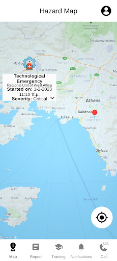 Android application AEOLIAN Disaster Risk AR app screenshort
