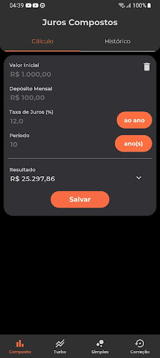Juros Compostos Screen 3