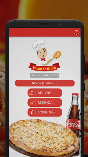 Android application Pizzas do Kinho screenshort
