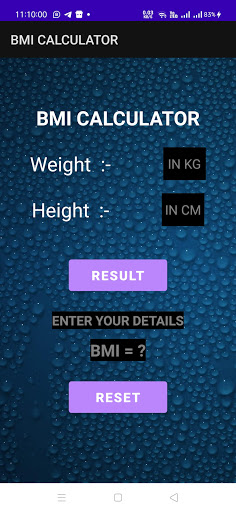 PREMIUM BMI CALCULATOR Screen 3