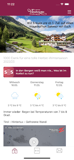 Android application Vierjahreszeiten Hintertux screenshort