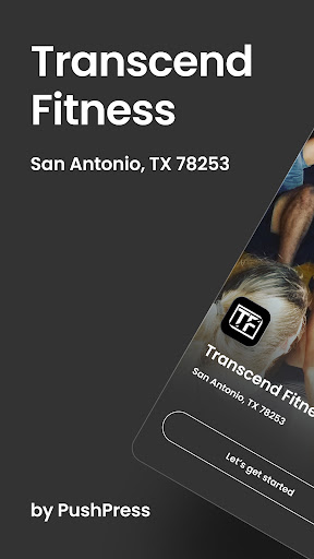 Android application Transcend Fitness screenshort