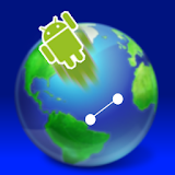World Map Flying icon