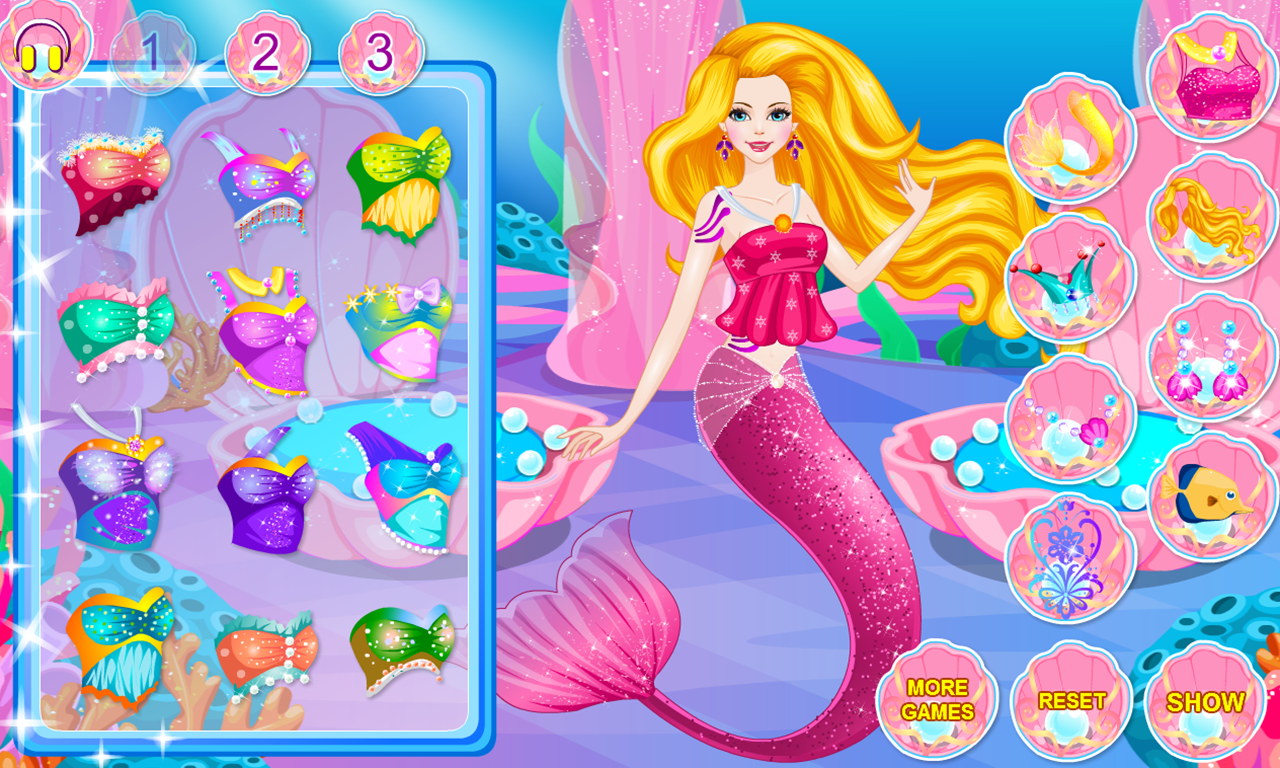 Android application Mermaids Makeover Salon screenshort