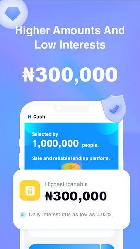 Android application HCash-Fast credit loan screenshort