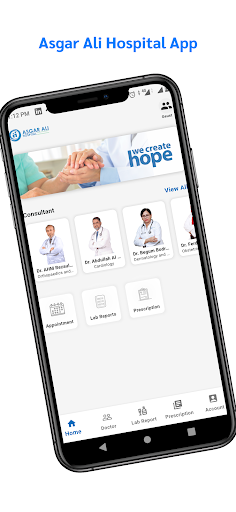 Android application Asgar Ali Hospital screenshort