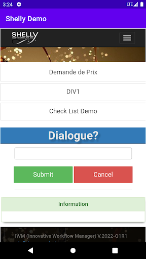Android application Shelly Demo screenshort