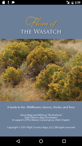 Screenshot of Flora of the Wasatch