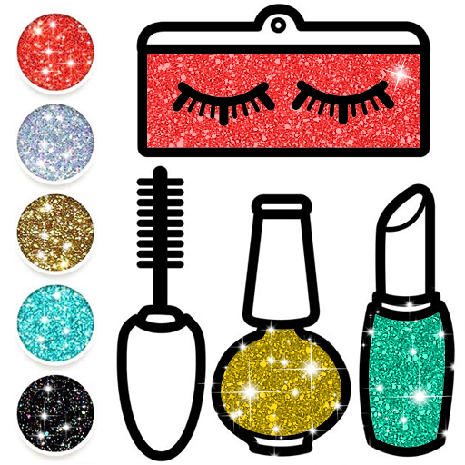 Glitter MakeUp Set Coloring 4.0 Icon