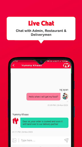 Yummy Khaao: Food Delivery App Screen 2