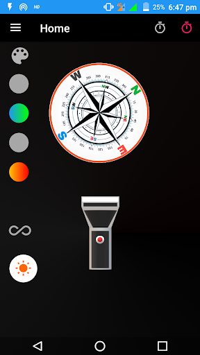 Flashlight:Compass Torch Screen 2